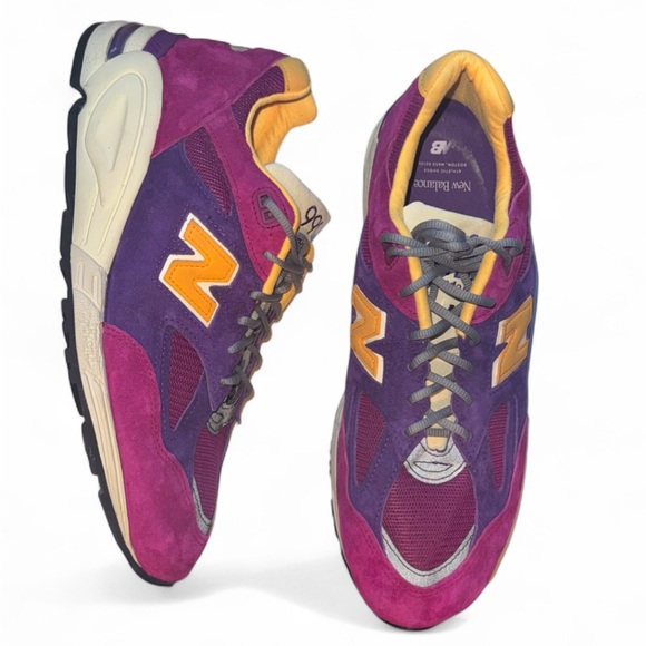 Teddy Santis x New Balance 990v2 Made in USA 'Purple Yellow' - Picture 4 of 9